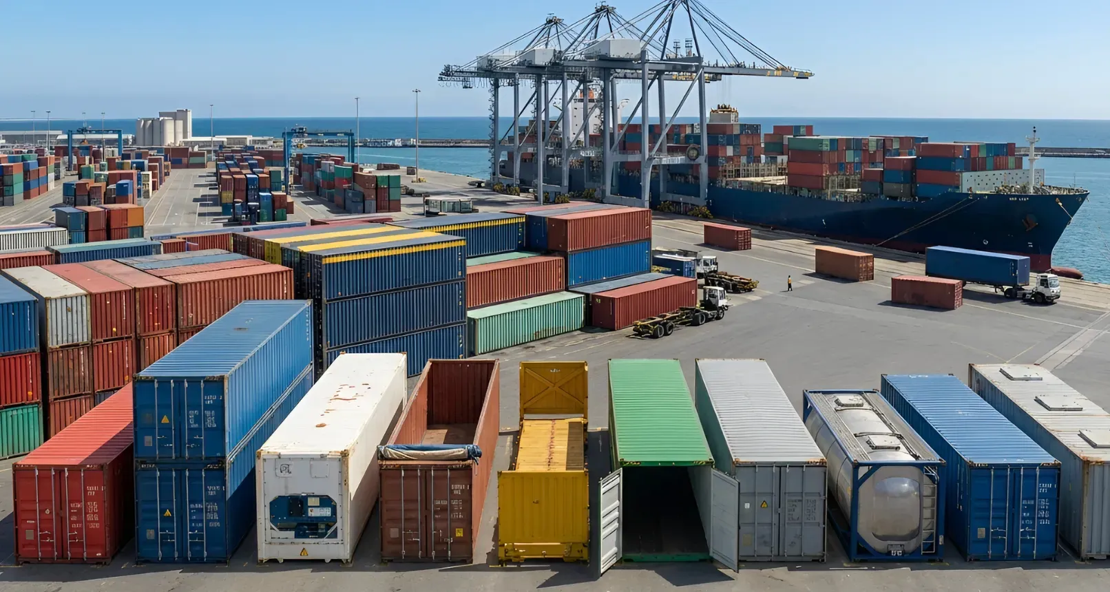 进出口贸易中使用的集装箱类型:完整指南 2026年