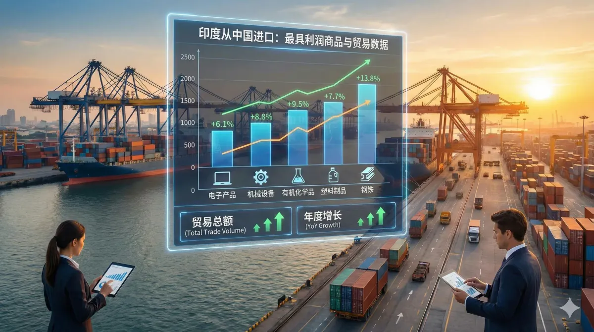 印度从中国进口什么？最具利润的商品与贸易数据解析